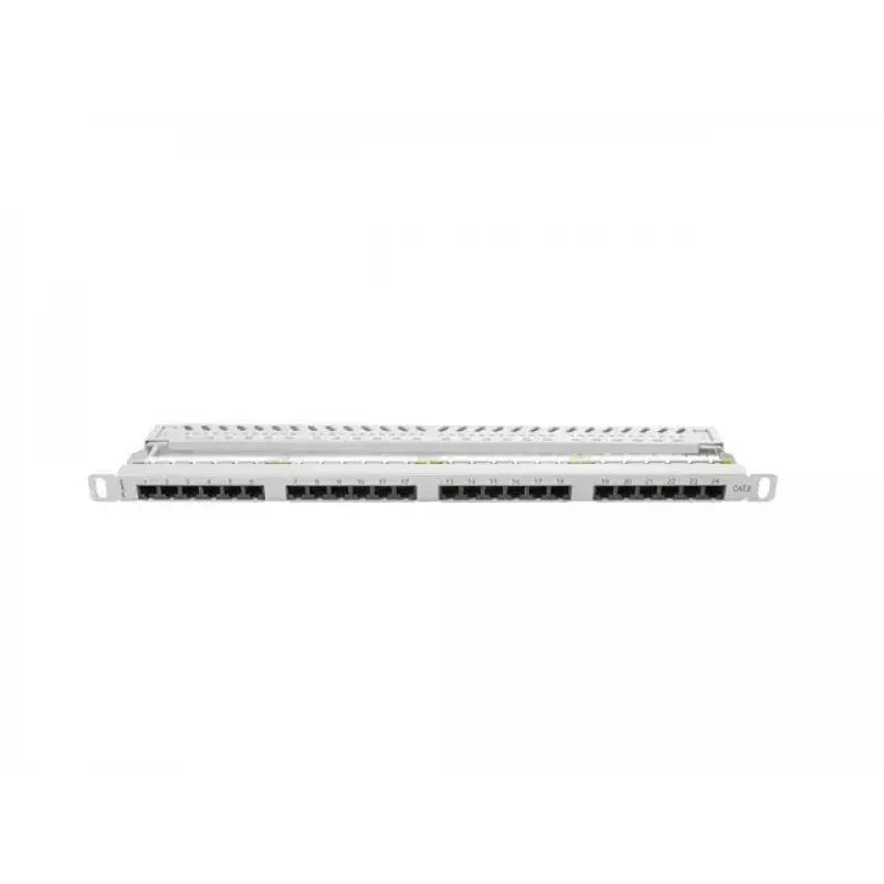 LANBERG PPU6-0024-S skirstomasis skydas, 24 prievadai, Cat6, metalinis, 0,5U, 440×22,3×99 mm