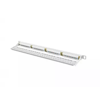 LANBERG PPU6-0024-S skirstomasis skydas, 24 prievadai, Cat6, metalinis, 0,5U, 440×22,3×99 mm