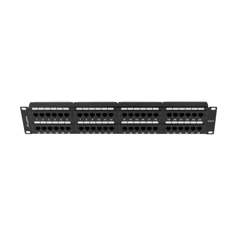 Racko priedas Lanberg PPU6-2048-B 19 colių 2U 48 prievadų