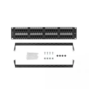 Racko priedas Lanberg PPU6-2048-B 19 colių 2U 48 prievadų