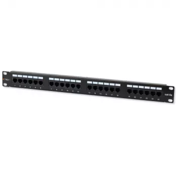 Techly Patch Panel UTP 24 prievadai RJ45 Cat.5E I-PP 24-RU-C5ET
