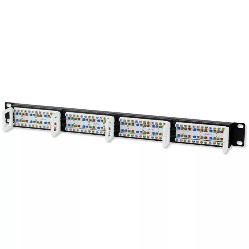 Techly Patch Panel UTP 24 prievadai RJ45 Cat.5E I-PP 24-RU-C5ET