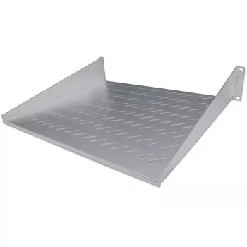 Intellinet 19 colių konsolinė lentyna, 2U, 2 taškų priekinis montavimas, 400 mm gylis, ventiliuojama, max 25 kg, pilka, trejų metų garantija