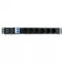 Techly I-CASE STRIP-16SH maitinimo skirstytuvas (PDU) 6 AC lizdų 1.5U juodas, sidabrinis