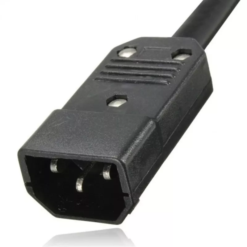Techly 8 lizdų PDU 19 colių 1 HE C14 2 m juoda/raudona