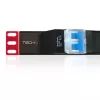Techly I-CASE STRIP-61UD maitinimo paskirstymo blokas (PDU) 6 kištukiniai lizdai 1U Juodas, Raudonas