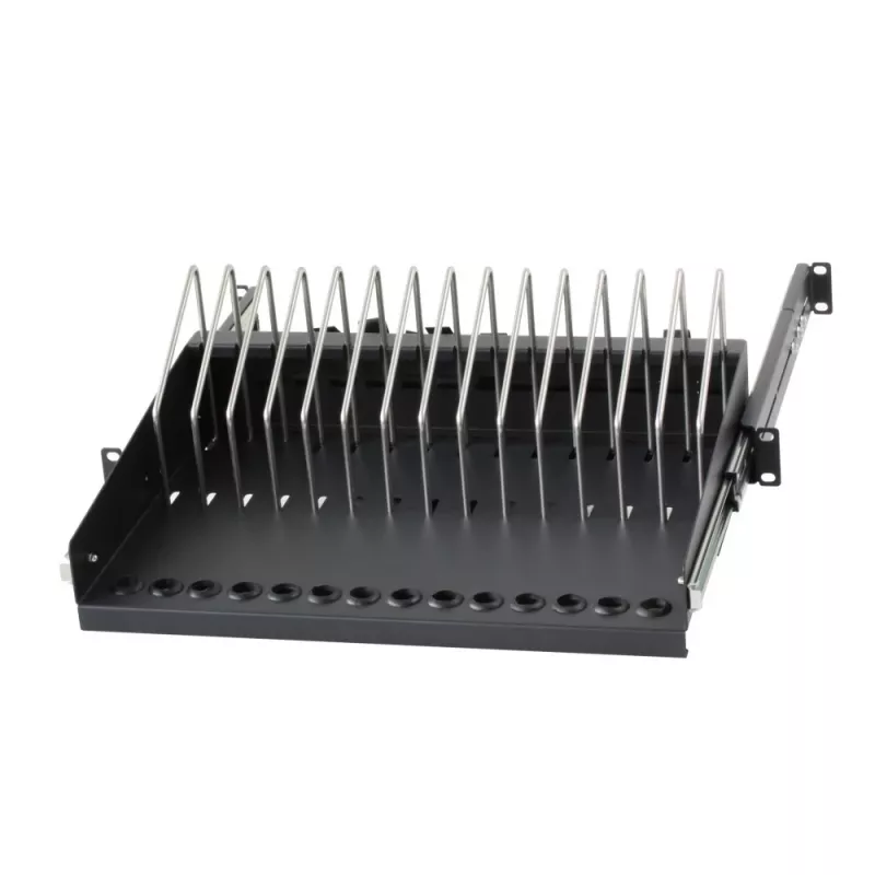 Rack lentyna Techly I-CABINET-TRAY14BK Juoda 4U 19 colių