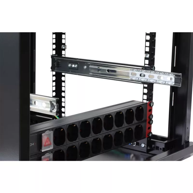 Rack lentyna Techly I-CABINET-TRAY14BK Juoda 4U 19 colių