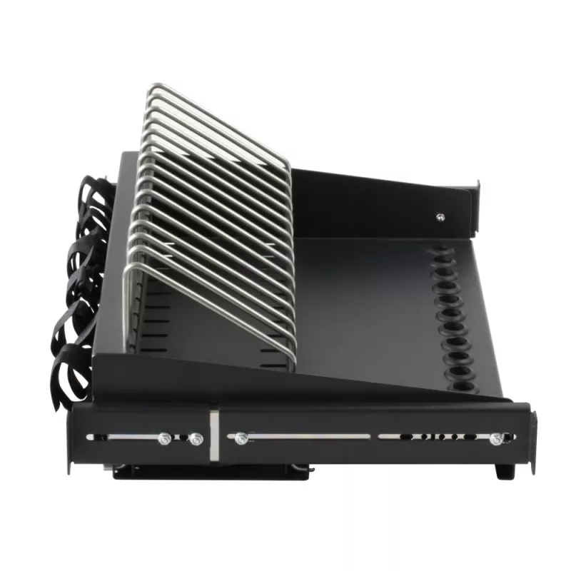 Rack lentyna Techly I-CABINET-TRAY14BK Juoda 4U 19 colių
