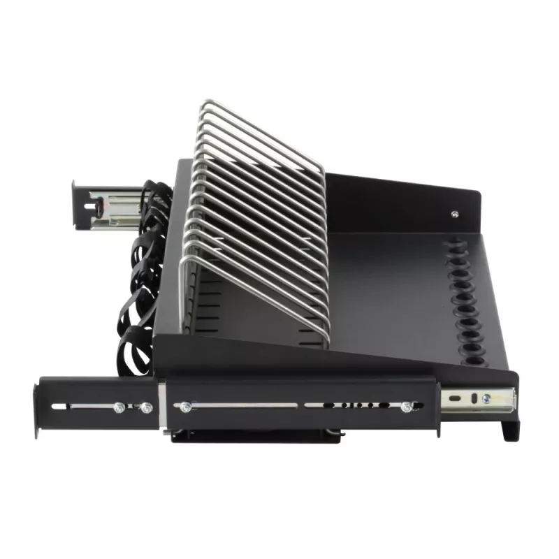Rack lentyna Techly I-CABINET-TRAY14BK Juoda 4U 19 colių
