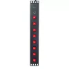 Techly 8 lizdų 19 colių stovo maitinimo juosta su 8 ON/OFF jungikliais 1,5U