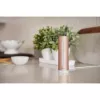 Patalpų oro kokybės monitorius Netatmo Smart Indoor Air Quality Monitor — CO2 0–5000 ppm, temperatūra 0–50°C, triukšmas, Wi‑Fi/Bluetooth, maitinimas iš tinklo, aliuminis, rožinis auksas
