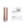 Patalpų oro kokybės monitorius Netatmo Smart Indoor Air Quality Monitor — CO2 0–5000 ppm, temperatūra 0–50°C, triukšmas, Wi‑Fi/Bluetooth, maitinimas iš tinklo, aliuminis, rožinis auksas