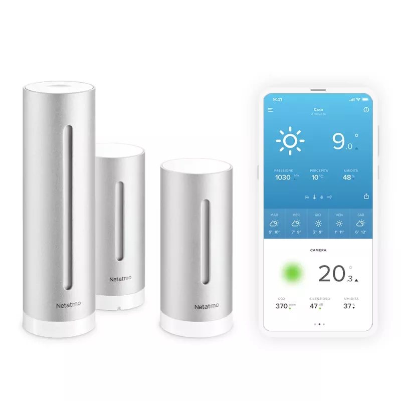 Netatmo Smart Home Weather Station rinkinys su papildomu patalpų moduliu