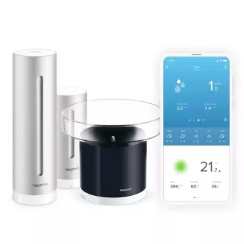 Netatmo Rain Pack – išmani orų stotelė + išmanus lietaus matuoklis