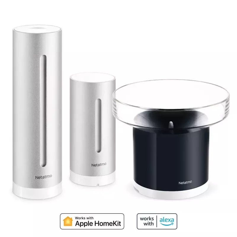Netatmo Rain Pack – išmani orų stotelė + išmanus lietaus matuoklis