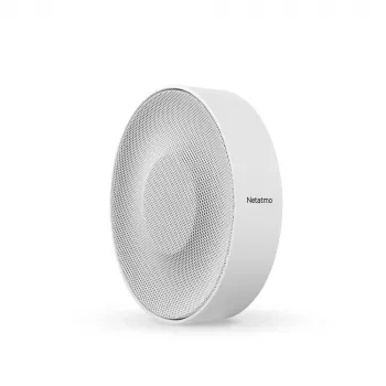 Belaidė sirena Netatmo NA-NIS01 Indoor White, 110 dB, USB prievadas, AA x4, 130×35×130 mm