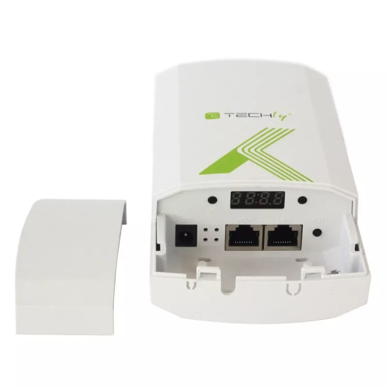 Techly I-WL-CPE880 (108439) lauko CPE / prieigos taškas / signalo kartotuvas, Wi-Fi 802.11n, 5,8 GHz, 15 dBi, 300 Mbps, Point-to-Point / Point-to-Multipoint tiltas