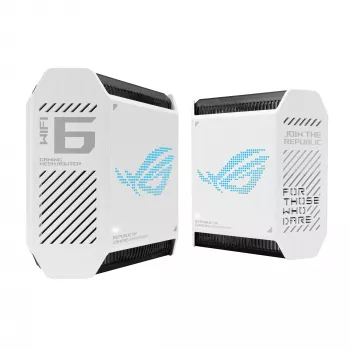 ASUS ROG Rapture GT6 (W-2-PK) Triju juostų (2.4 GHz / 5 GHz / 5 GHz) Wi-Fi 6 (802.11ax) Baltas 4 vidiniai