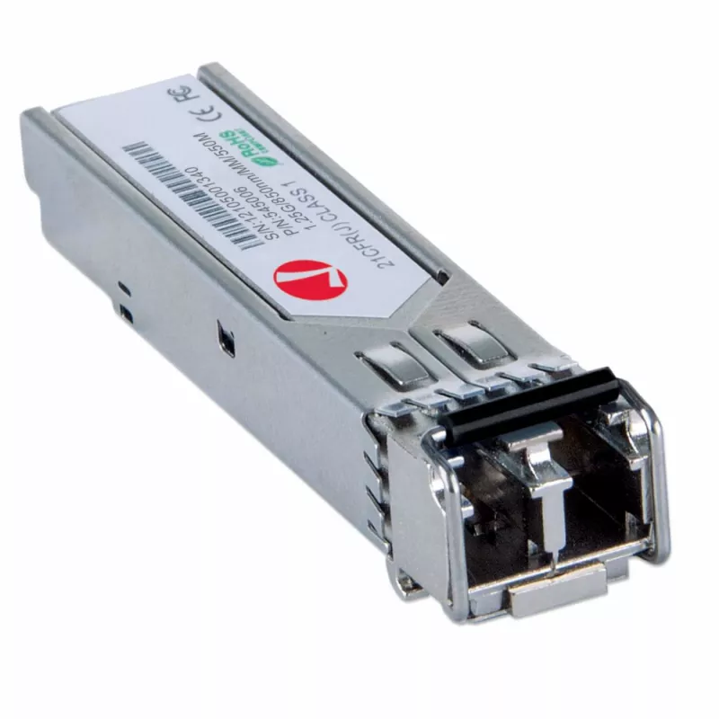 Intellinet SFP optinis modulis, Gigabit Fiber, 1000Base-SX (LC), kelių režimų, 550 m, 850 nm, MSA, atitinka Cisco GLC-SX-MM