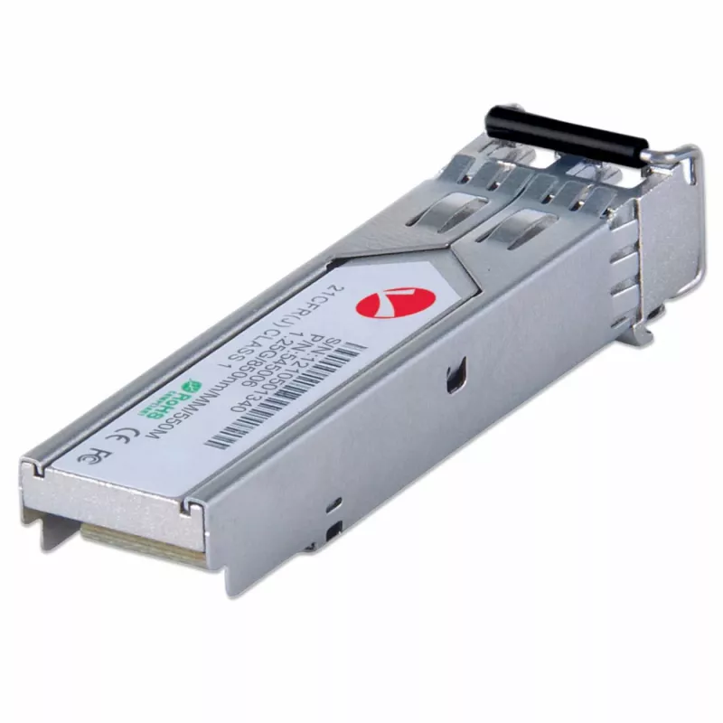 Intellinet SFP optinis modulis, Gigabit Fiber, 1000Base-SX (LC), kelių režimų, 550 m, 850 nm, MSA, atitinka Cisco GLC-SX-MM