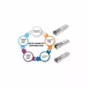 Intellinet SFP optinis modulis, Gigabit Fiber, 1000Base-SX (LC), kelių režimų, 550 m, 850 nm, MSA, atitinka Cisco GLC-SX-MM