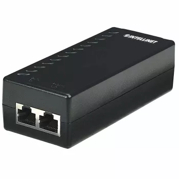 Intellinet Power over Ethernet (PoE) įpurškiklis, 1 prievadas, 48 V nuolatinė srovė, suderinamas su IEEE 802.3af