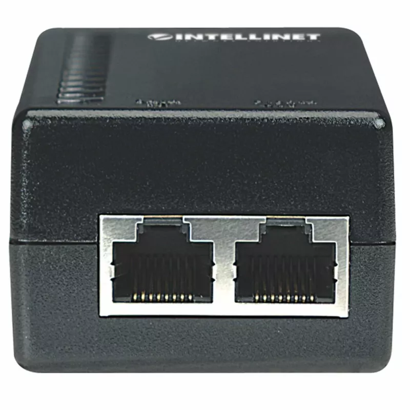 Intellinet Power over Ethernet (PoE) įpurškiklis, 1 prievadas, 48 V nuolatinė srovė, suderinamas su IEEE 802.3af