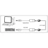 Techly IUSB-EXTENDTY2 lyties keitiklis RJ-45 į USB 2.0 Type-A, juodas