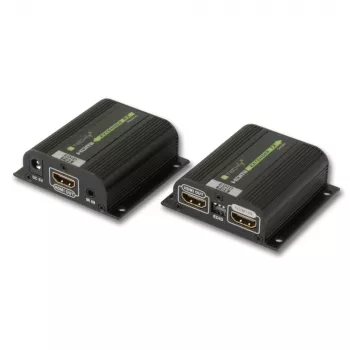 Techly IDATA EXT-E70POED HDMI ilgintuvas AV siųstuvas ir imtuvas juodas