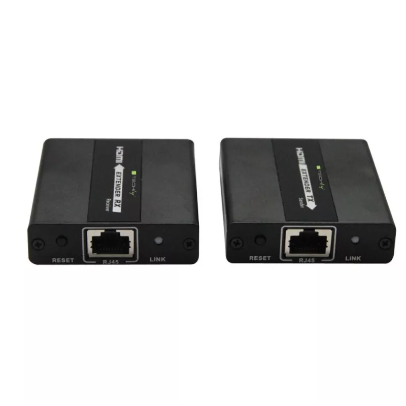 Techly IDATA EXT-E71 AV siųstuvas ir imtuvas HDMI ilgintuvas per Ethernet juodas