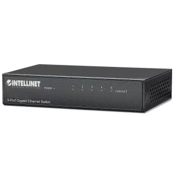 Intellinet 5 prievadų Gigabit Ethernet komutatorius, stalinis, metalinis korpusas, IEEE 802.3az (Energy Efficient Ethernet)