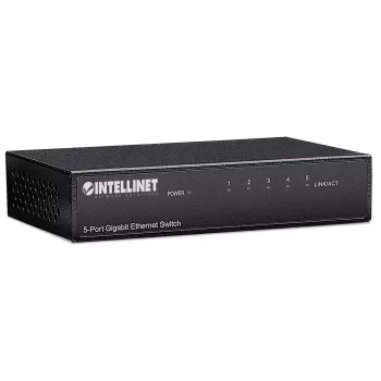 Intellinet 5 prievadų Gigabit Ethernet komutatorius, stalinis, metalinis korpusas, IEEE 802.3az (Energy Efficient Ethernet)