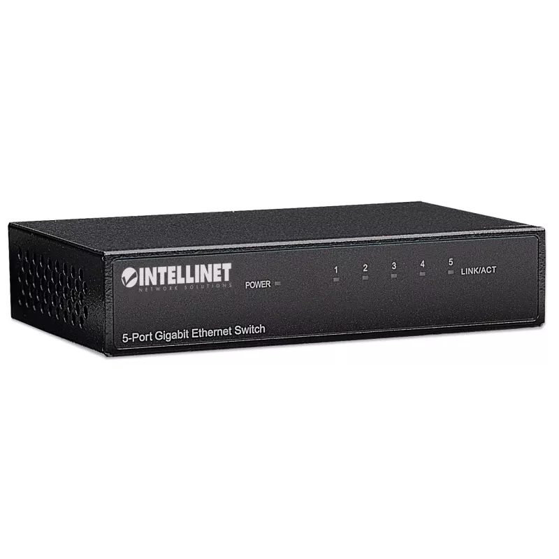 Intellinet 5 prievadų Gigabit Ethernet komutatorius, stalinis, metalinis korpusas, IEEE 802.3az (Energy Efficient Ethernet)
