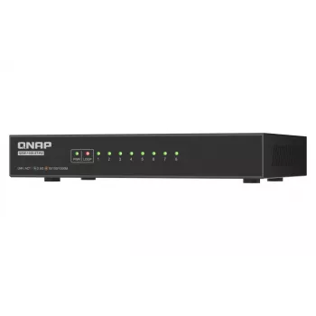 QNAP QSW-1108-8T-R2 tinklo jungiklis nevaldomas 2.5G Ethernet (100/1000/2500) stalinis juodas