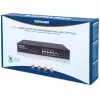 Valdomas jungiklis Intellinet 8 prievadų Gigabit Ethernet PoE+ su 2 SFP prievadais
