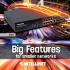 Valdomas jungiklis Intellinet 8 prievadų Gigabit Ethernet PoE+ su 2 SFP prievadais
