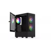 Kompiuterio korpusas KRUX VAKO KRX0132 ATX juodas — grūdintas stiklas, RGB, tinka Mini‑ATX, GPU iki 31 cm, CPU aušintuvas iki 15,9 cm