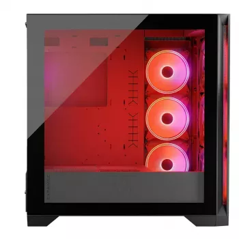 MODECOM VOLCANO EXPANSE S APEX ARGB Midi Tower korpusas, grūdintas stiklas, USB-C, 3x140 mm priekyje, ATX/micro-ATX, GPU iki 430 mm