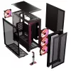 MODECOM VOLCANO EXPANSE S APEX ARGB Midi Tower korpusas, grūdintas stiklas, USB-C, 3x140 mm priekyje, ATX/micro-ATX, GPU iki 430 mm
