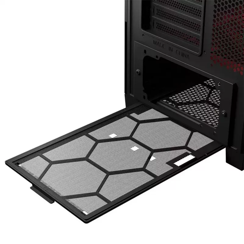 MODECOM VOLCANO EXPANSE S APEX ARGB Midi Tower korpusas, grūdintas stiklas, USB-C, 3x140 mm priekyje, ATX/micro-ATX, GPU iki 430 mm