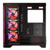 MODECOM VOLCANO EXPANSE S APEX ARGB Midi Tower korpusas, grūdintas stiklas, USB-C, 3x140 mm priekyje, ATX/micro-ATX, GPU iki 430 mm