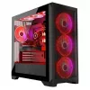 MODECOM VOLCANO EXPANSE S APEX ARGB Midi Tower korpusas, grūdintas stiklas, USB-C, 3x140 mm priekyje, ATX/micro-ATX, GPU iki 430 mm