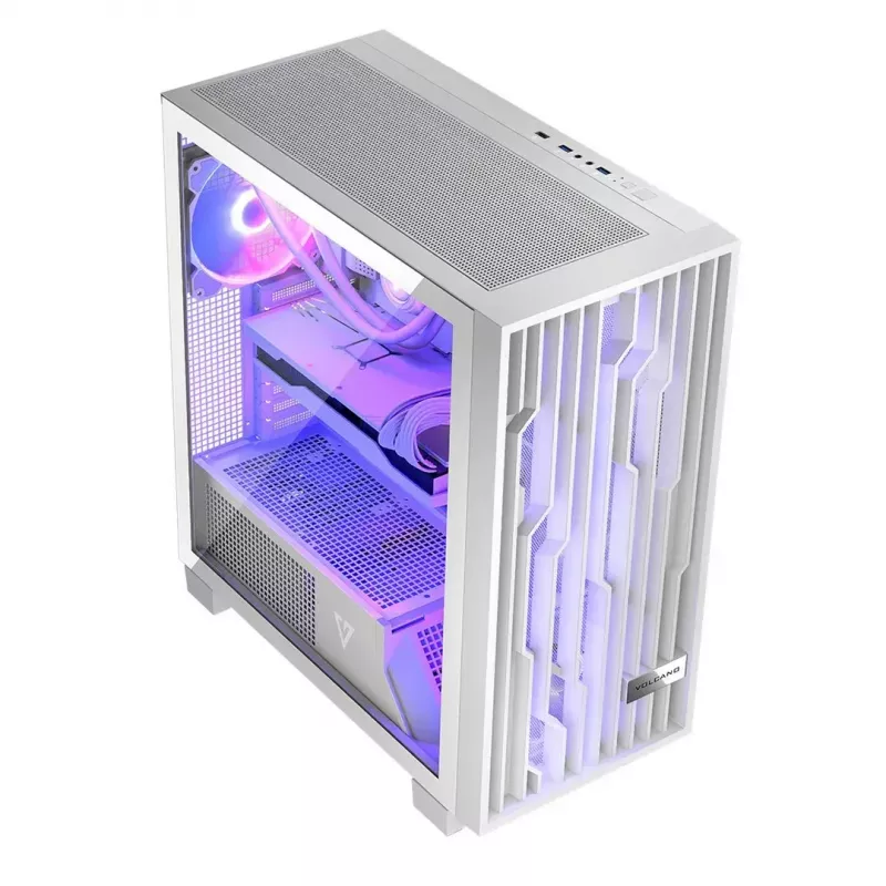 Modecom Volcano Perun Apex ARGB Midi tipo korpusas, baltas