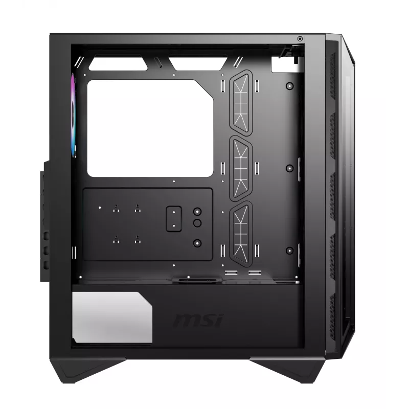 MSI MPG Gungnir 110R Midi Tower kompiuterio dėžė, juoda, grūdinto stiklo šoninis skydas