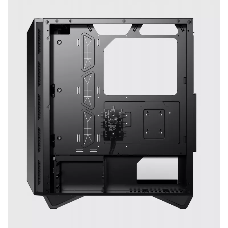 MSI MPG Gungnir 110R Midi Tower kompiuterio dėžė, juoda, grūdinto stiklo šoninis skydas