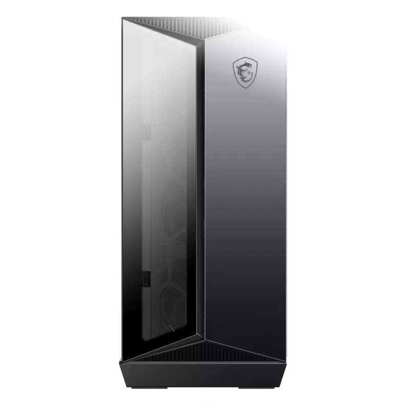MSI MPG Gungnir 110R Midi Tower kompiuterio dėžė, juoda, grūdinto stiklo šoninis skydas