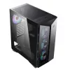 MSI MPG Gungnir 110R Midi Tower kompiuterio dėžė, juoda, grūdinto stiklo šoninis skydas