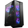 MSI MPG Gungnir 110R Midi Tower kompiuterio dėžė, juoda, grūdinto stiklo šoninis skydas