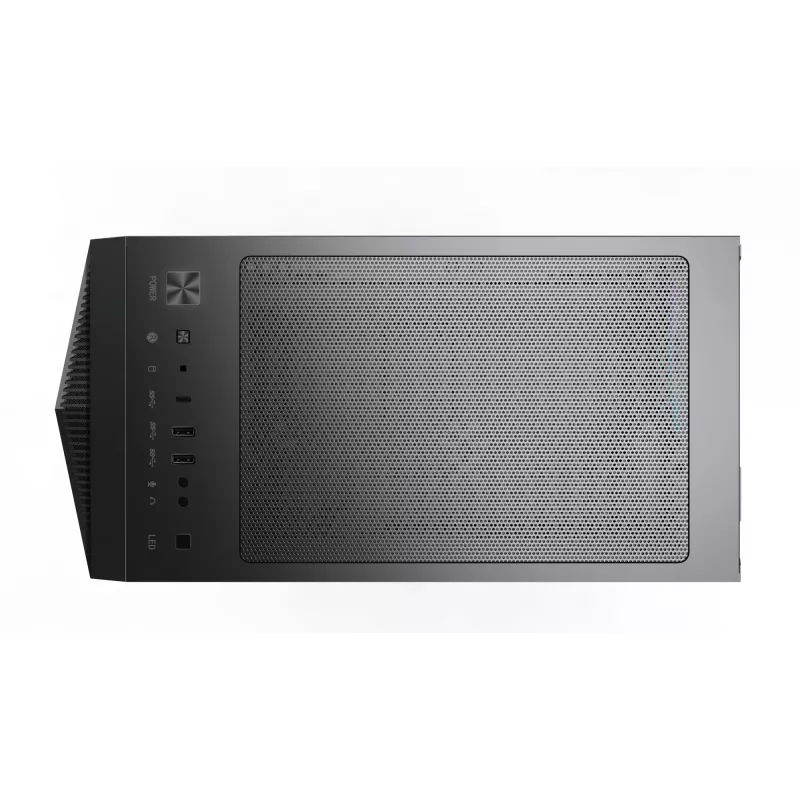 MSI MPG Gungnir 110R Midi Tower kompiuterio dėžė, juoda, grūdinto stiklo šoninis skydas